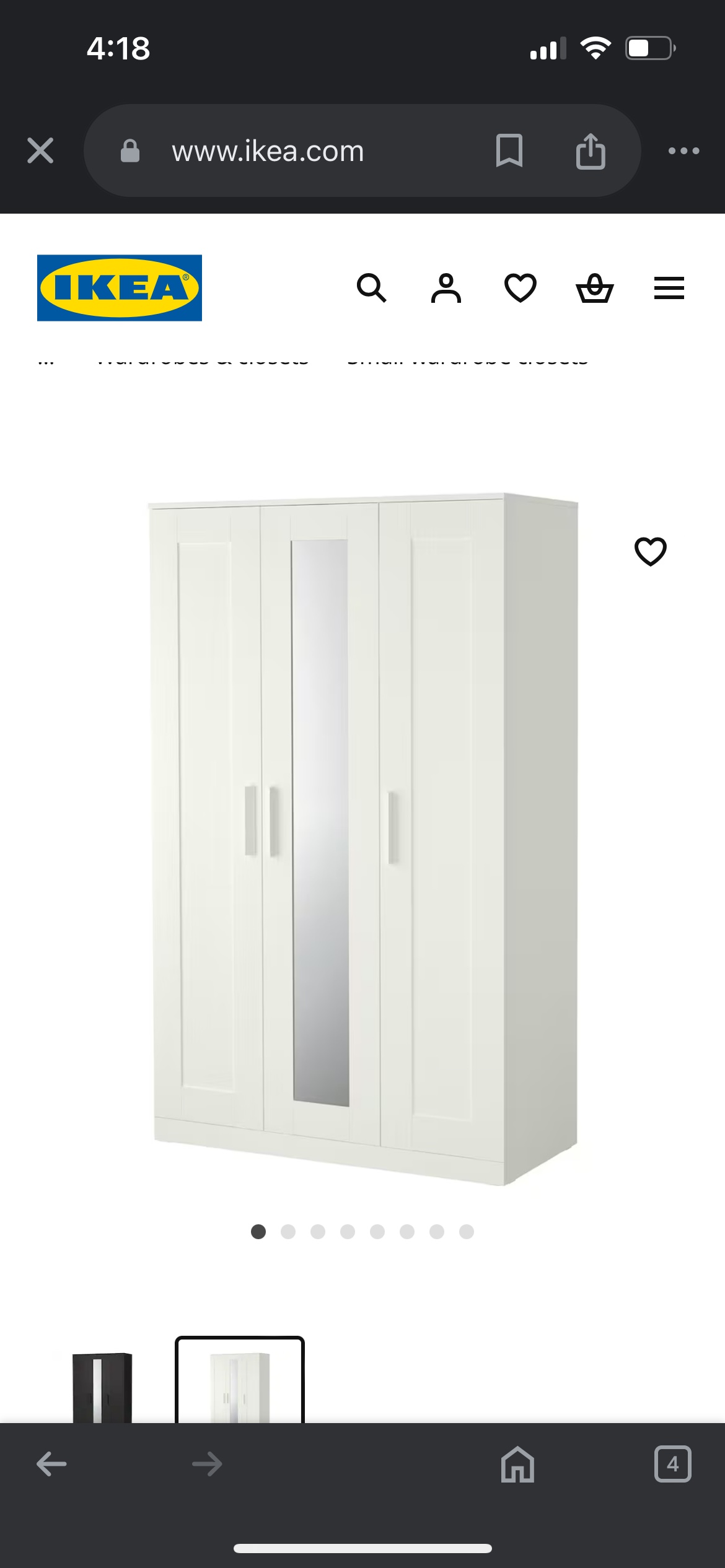 IKEA PAX Wardrobe with Mirror