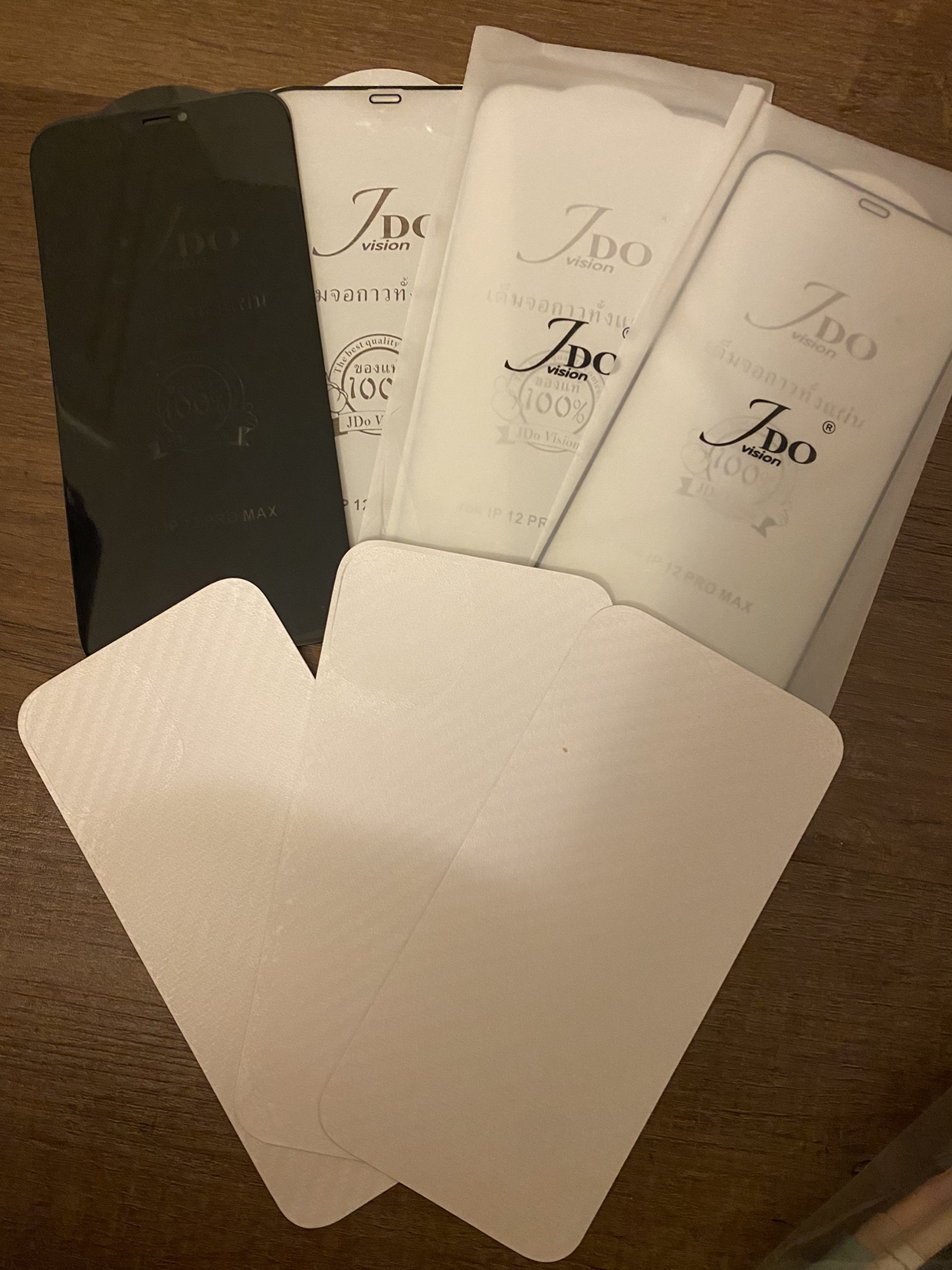 4x Screen Protectors glass and plactic