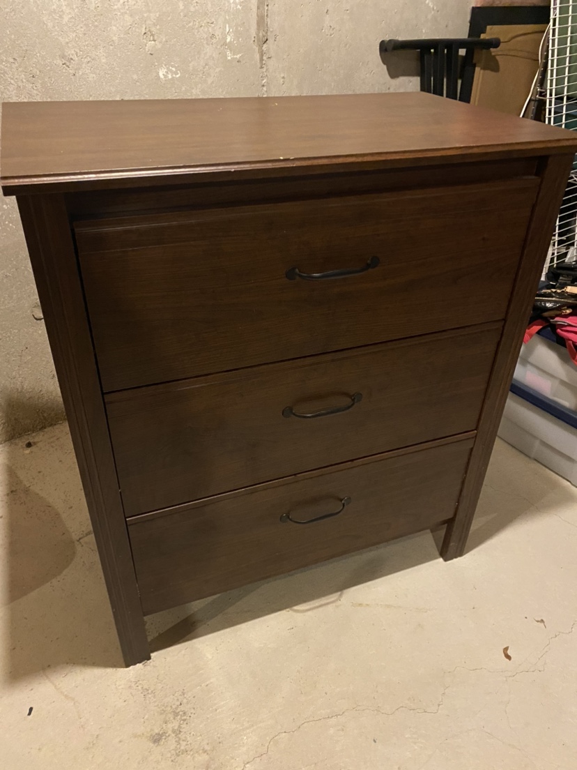 3 drawer, IKEA dresser