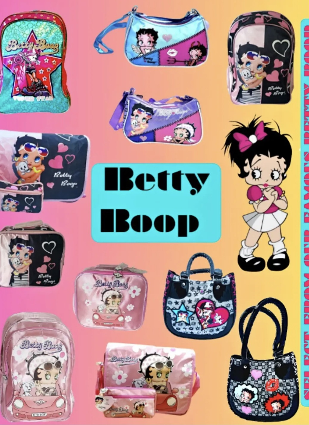 BETTY BOOP MICROFIBER LARGE BACKPACK FOR GIRLS image indicator(5)