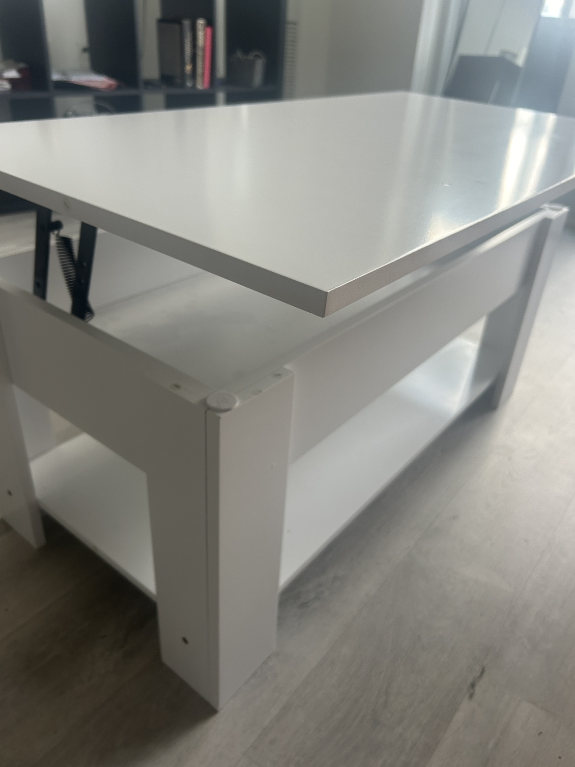 White Lift Top Coffee Table - photo 5
