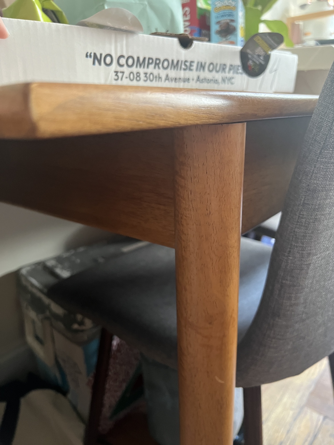 UO Wooden Dining Table with Hidden Storage - photo 2
