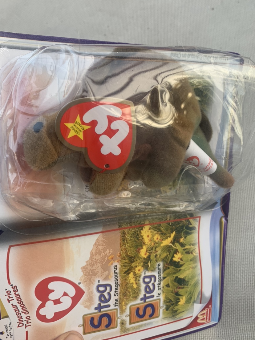 McDonald's Beanie Babies Dinosaur Trio - Steg the Stegosaurus image indicator(4)