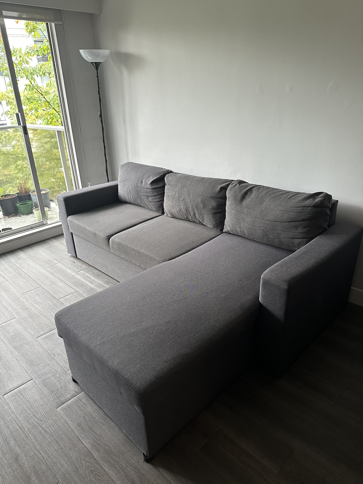 L-Shaped Sofa Bed with Storage