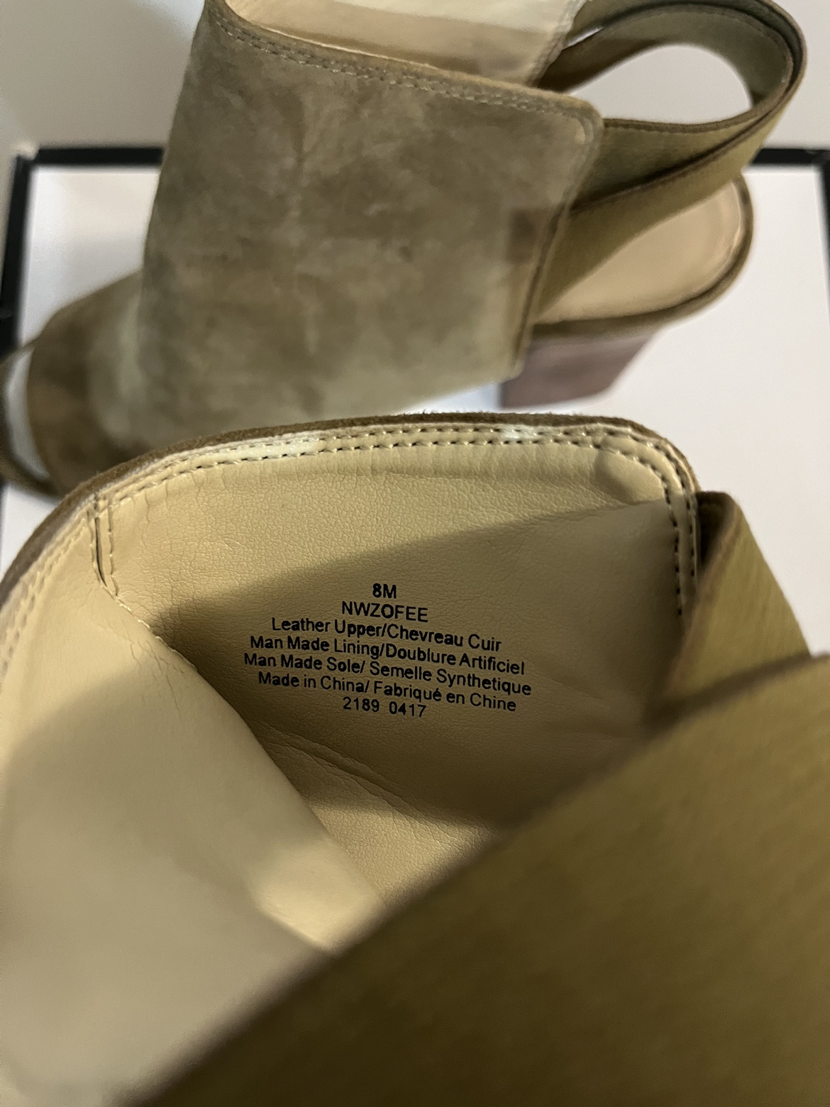 Nine West Women’s Suede Leather Open Toe Ankle Boots Size 8 image indicator(4)