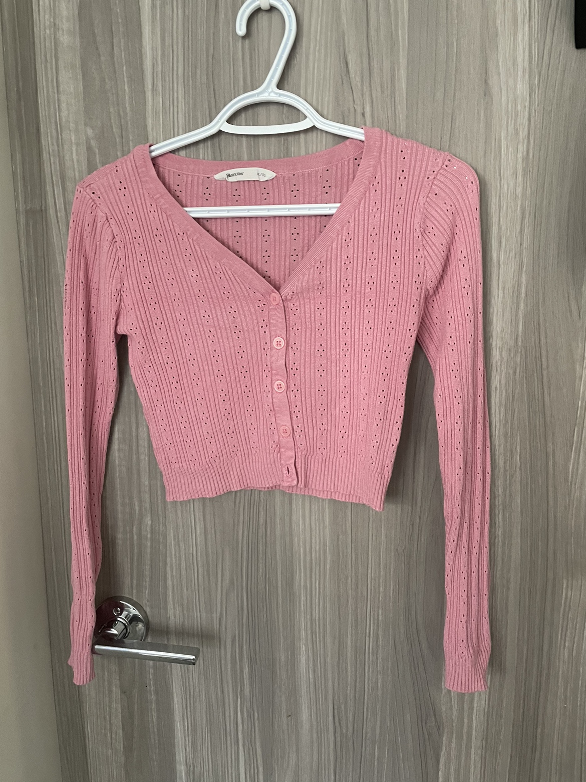 Pink Knitted Cardigan