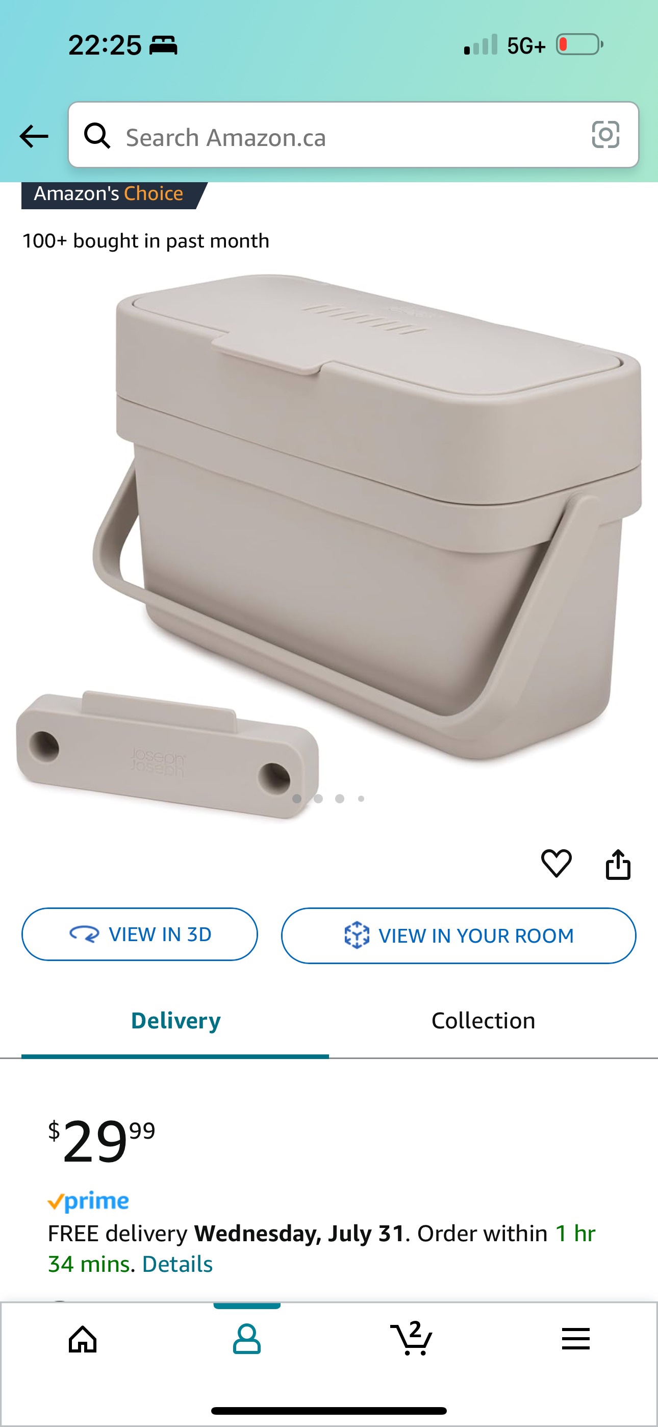 Joseph Joseph Totem Food Waste Bin