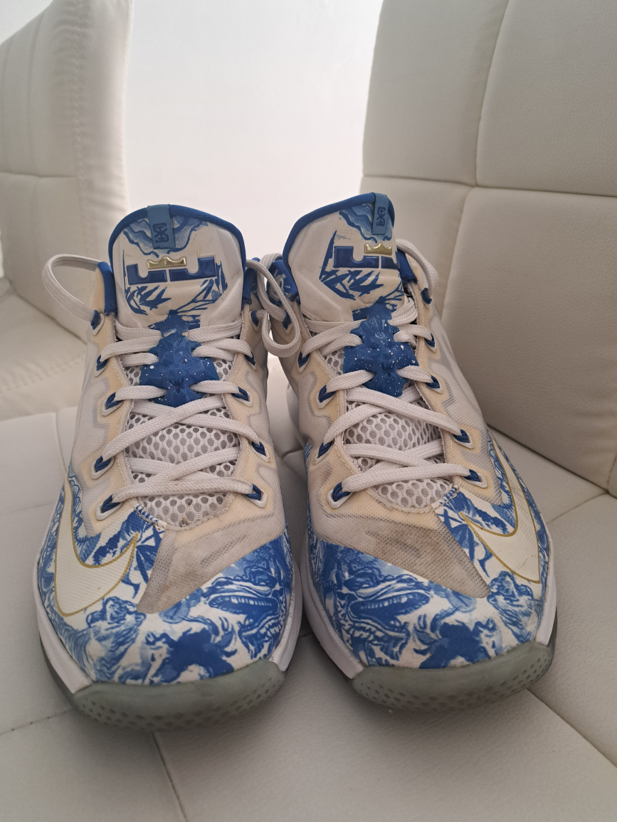 Nike Max LeBron XI Low China Pack White Cobalt Blue - photo 2