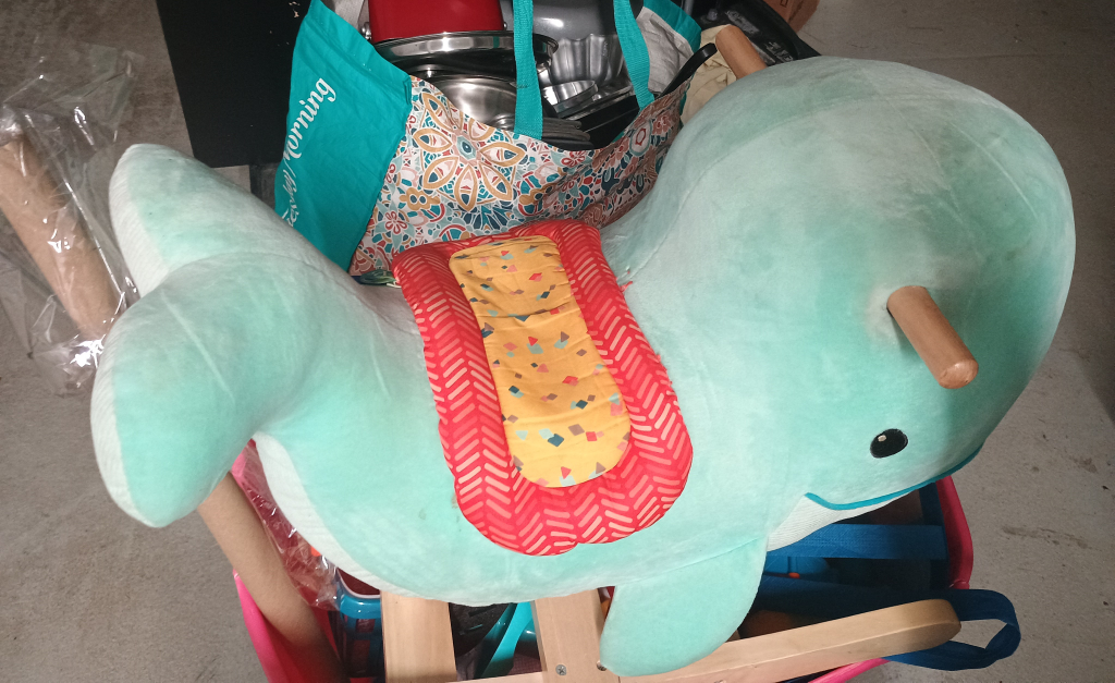 Plush Whale Rocking Horse Toy