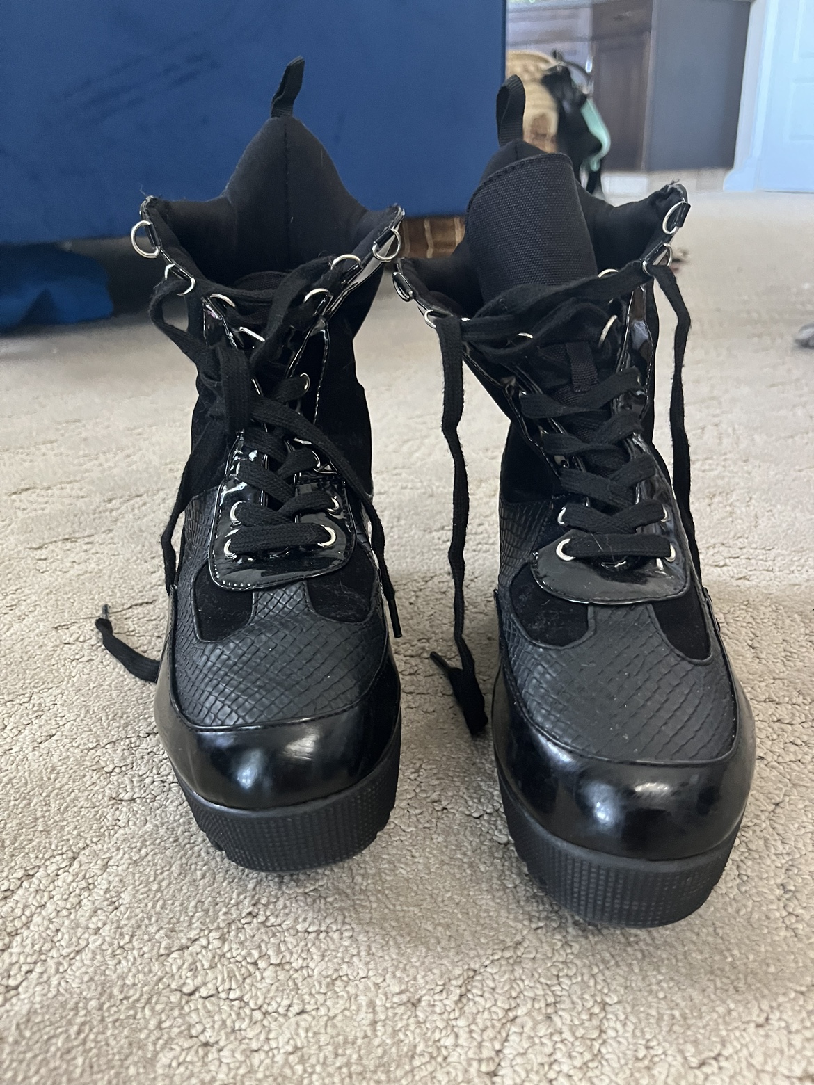 Black Platform Boots - photo 3