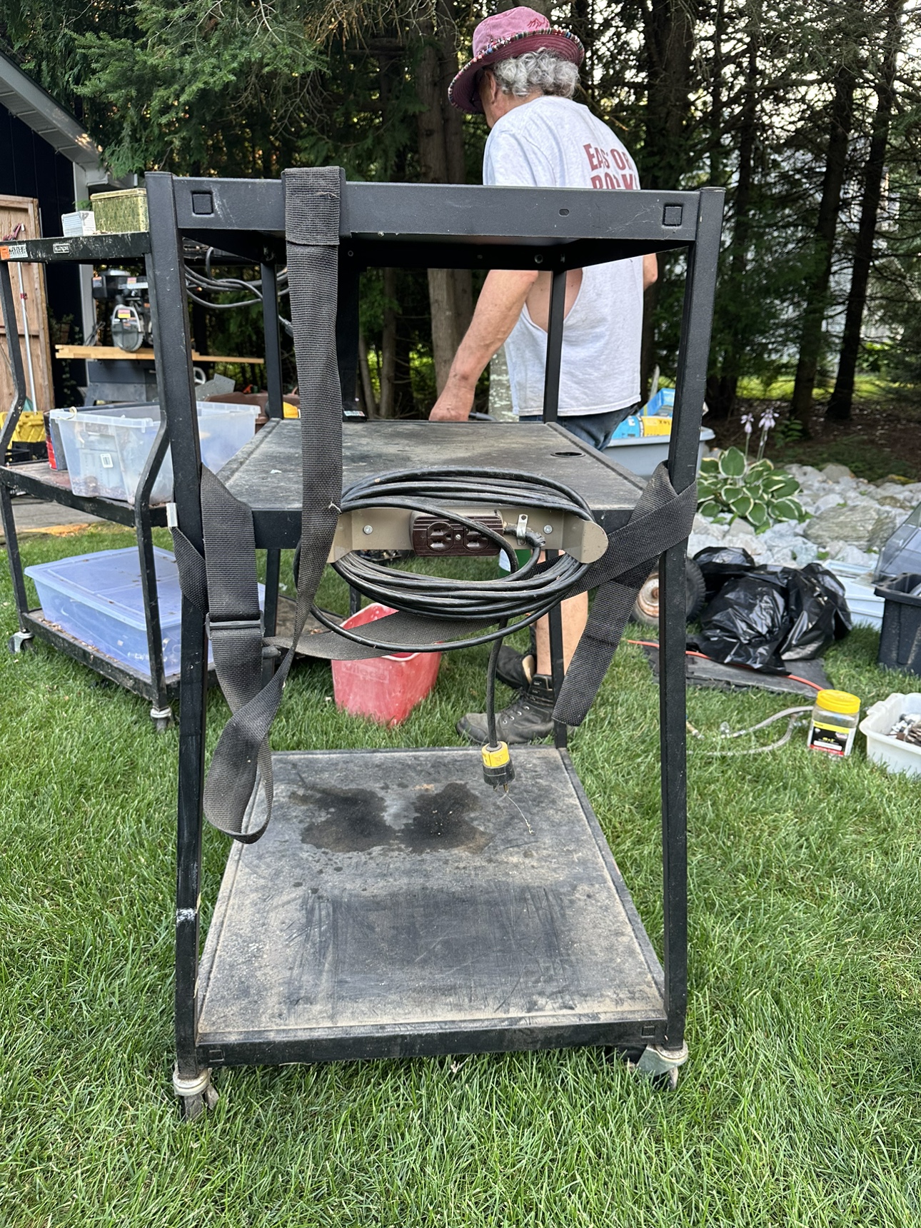 Rolling Utility Cart with power cord