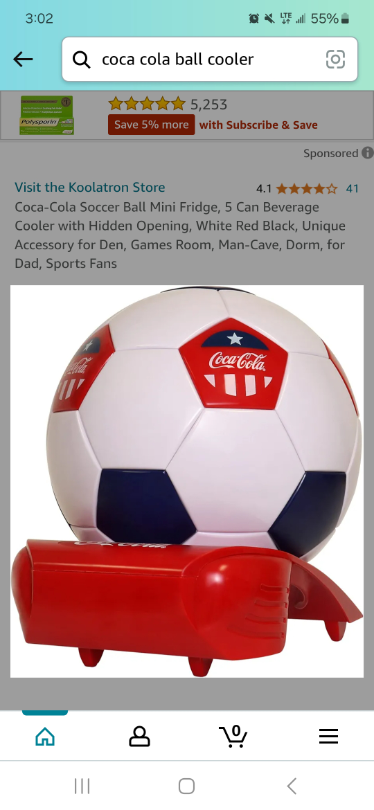 Coca-Cola Soccer Ball Cooler