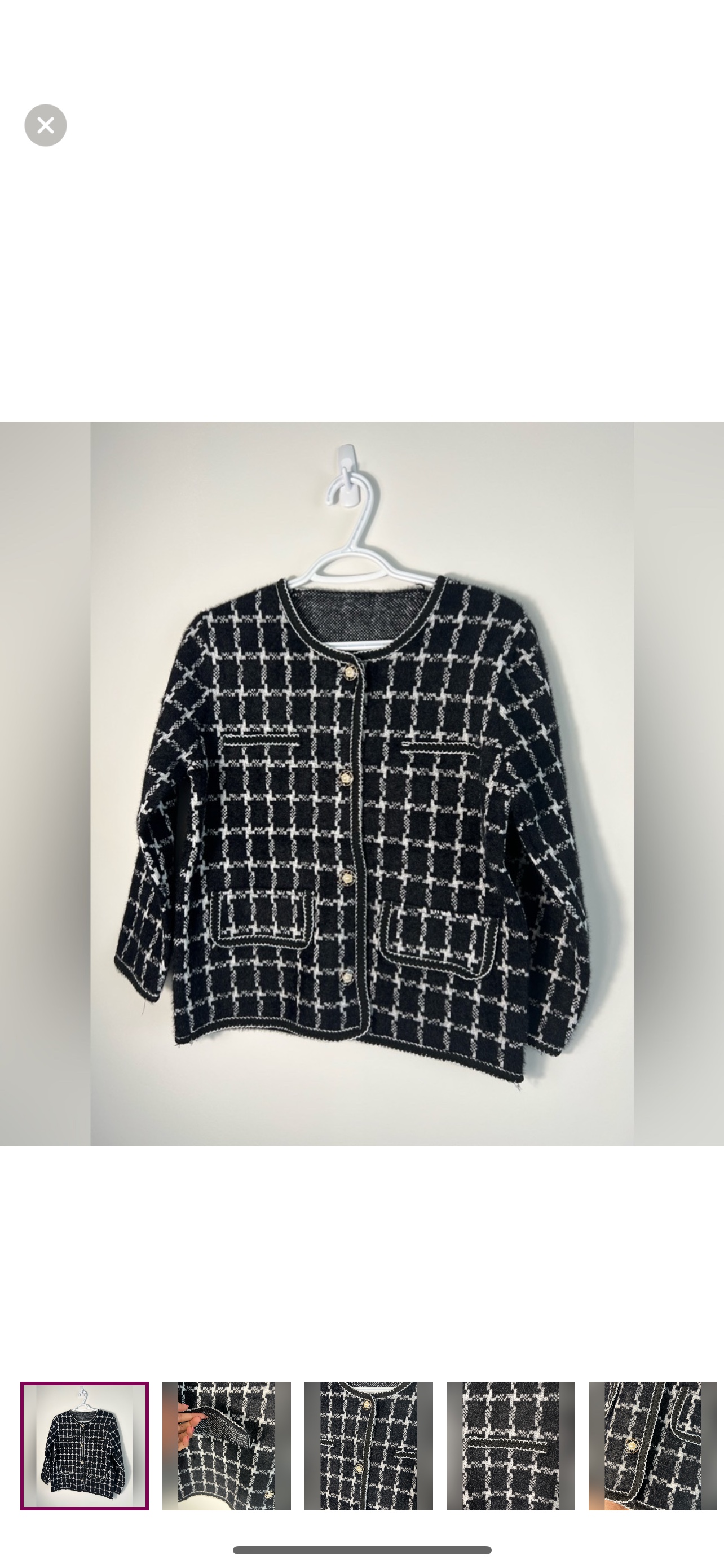 Black and White Tweed Jacket thumbnail