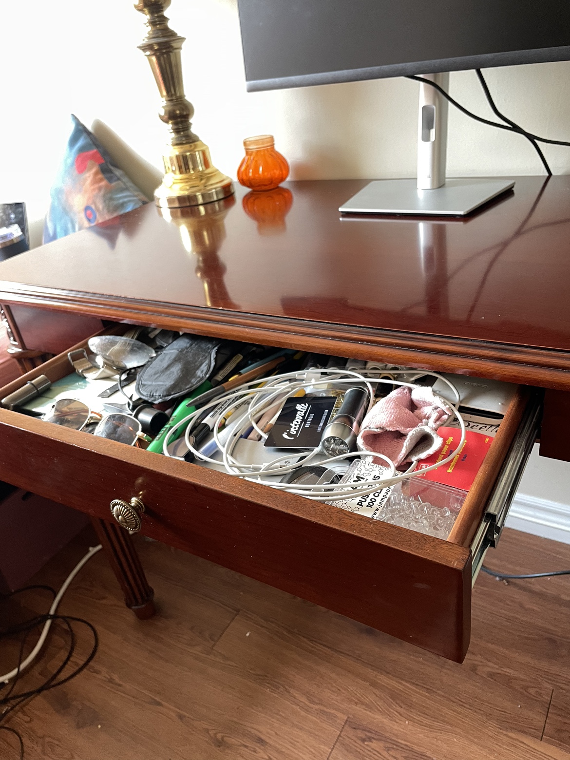 Solid wood (cherry) desk - photo 4