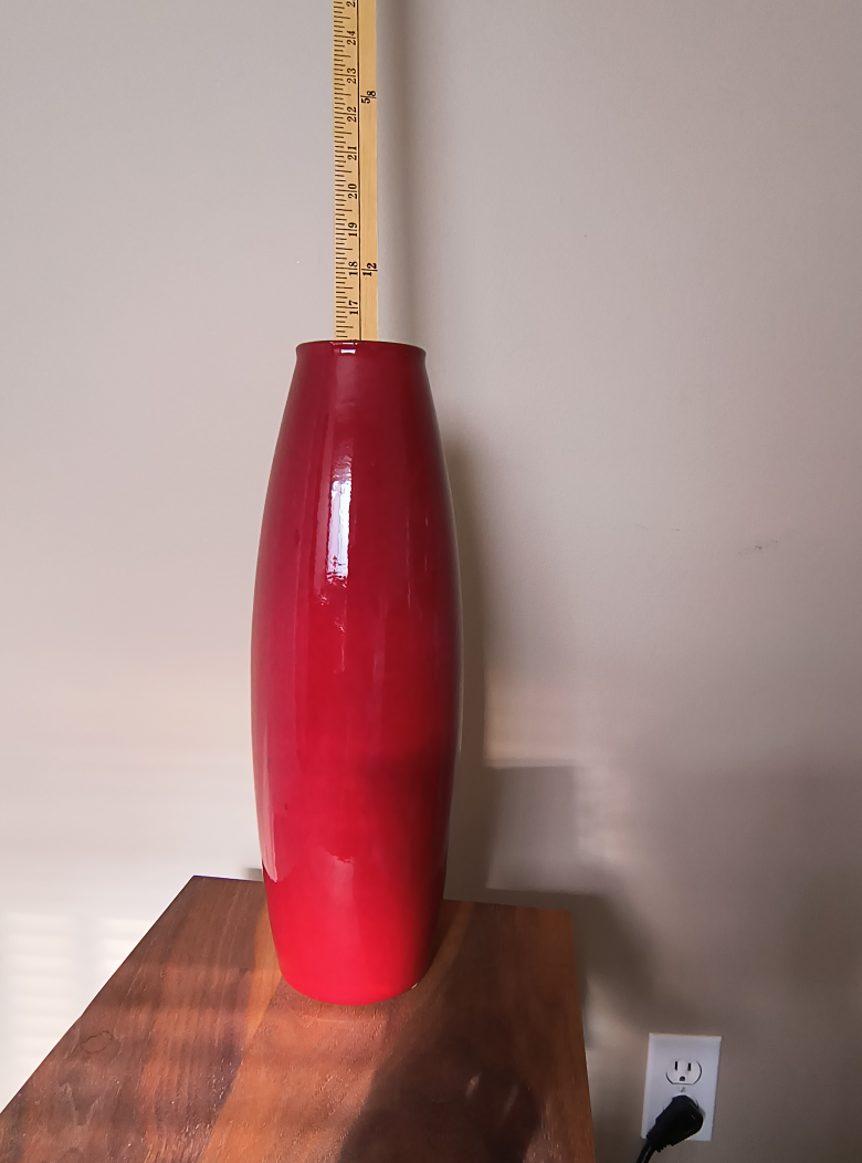 Red Ceramic Vase - photo 2