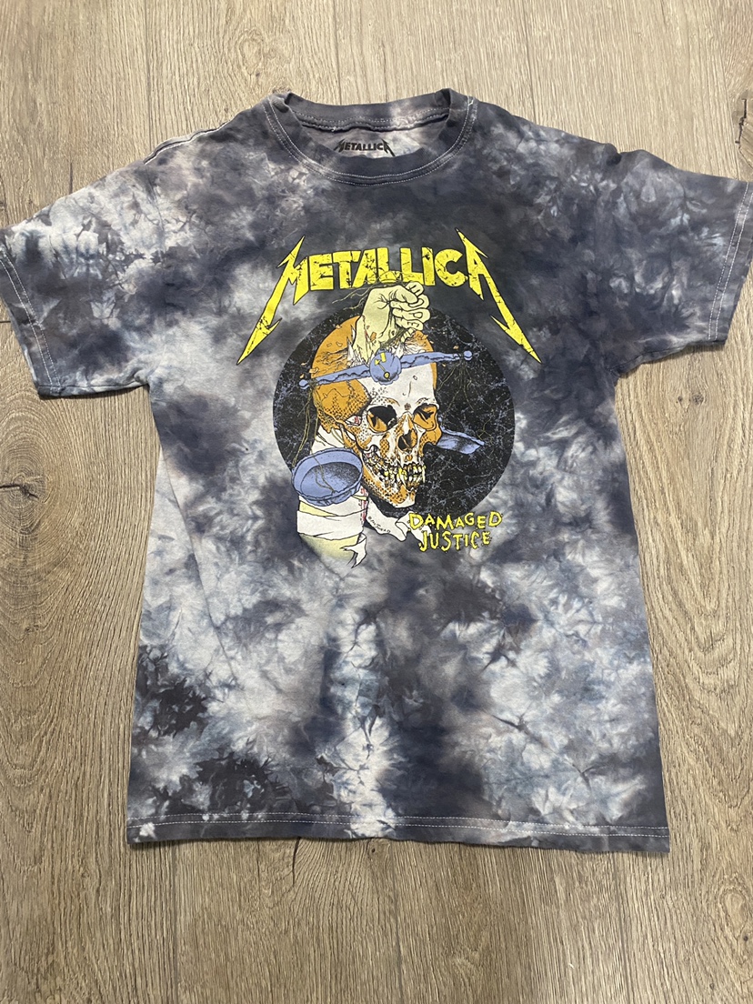 Metallica Damaged Justice Tie Dye T-Shirt thumbnail