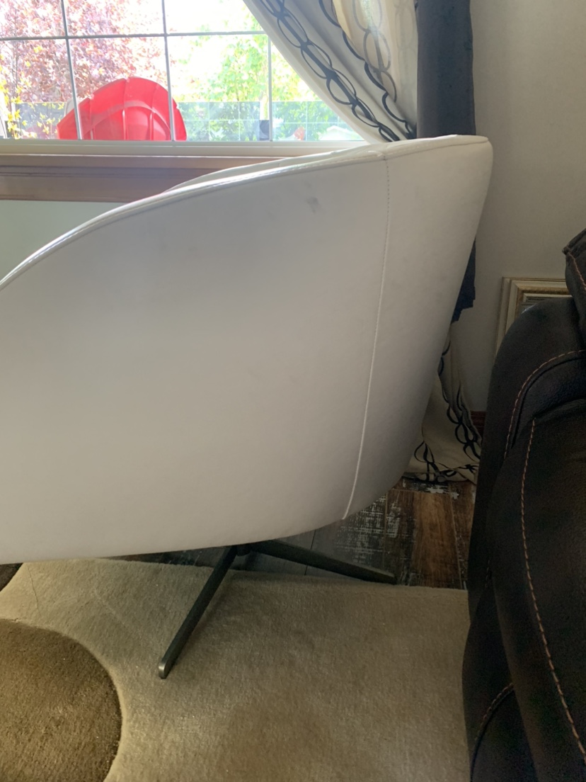 Modern white chair vinyl - photo 2