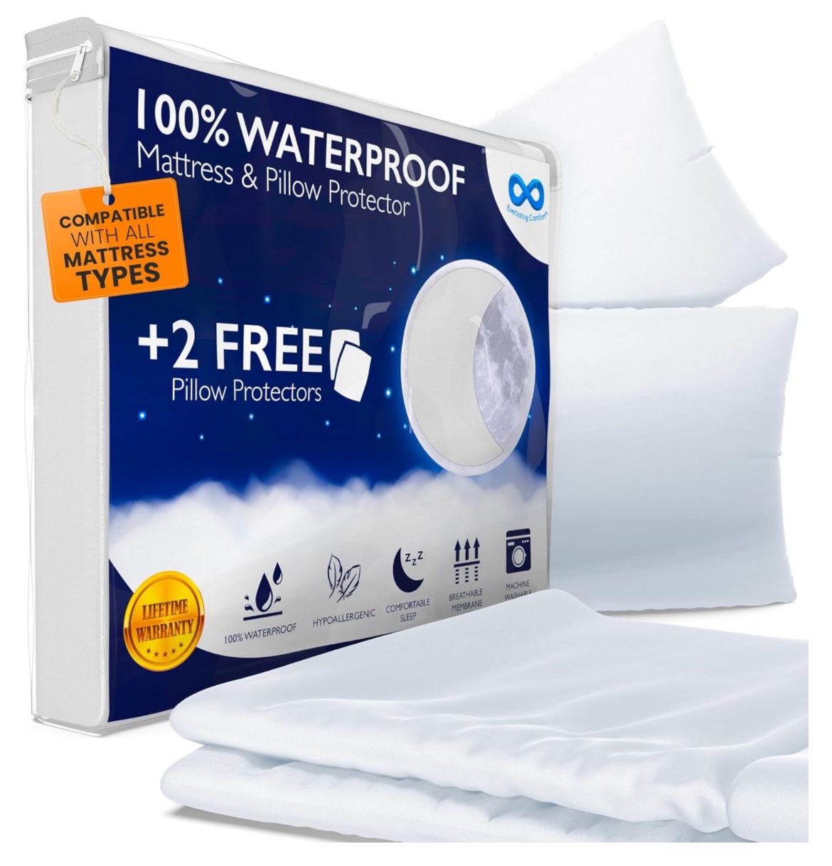 Waterproof Mattress & Pillow Protector (FULL)