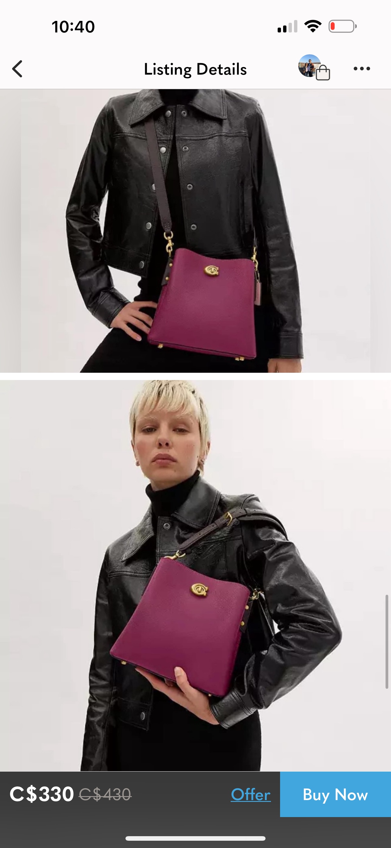 Brand New Coach Bucket Bag thumbnail