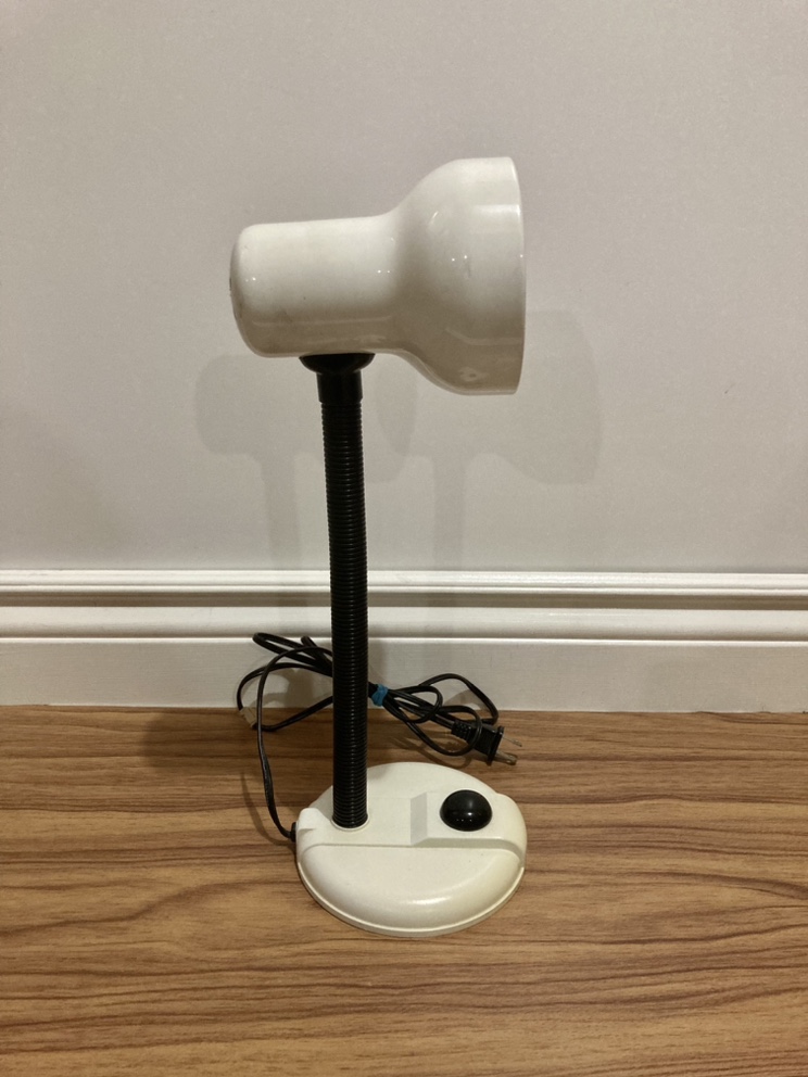 White metal Gooseneck office desk/table lamp image indicator(2)