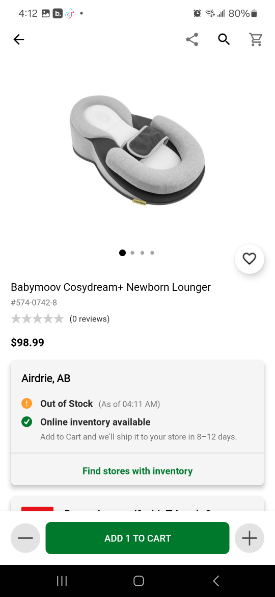 BabyMoov Cosydream+ Newborn Lounger - photo 2