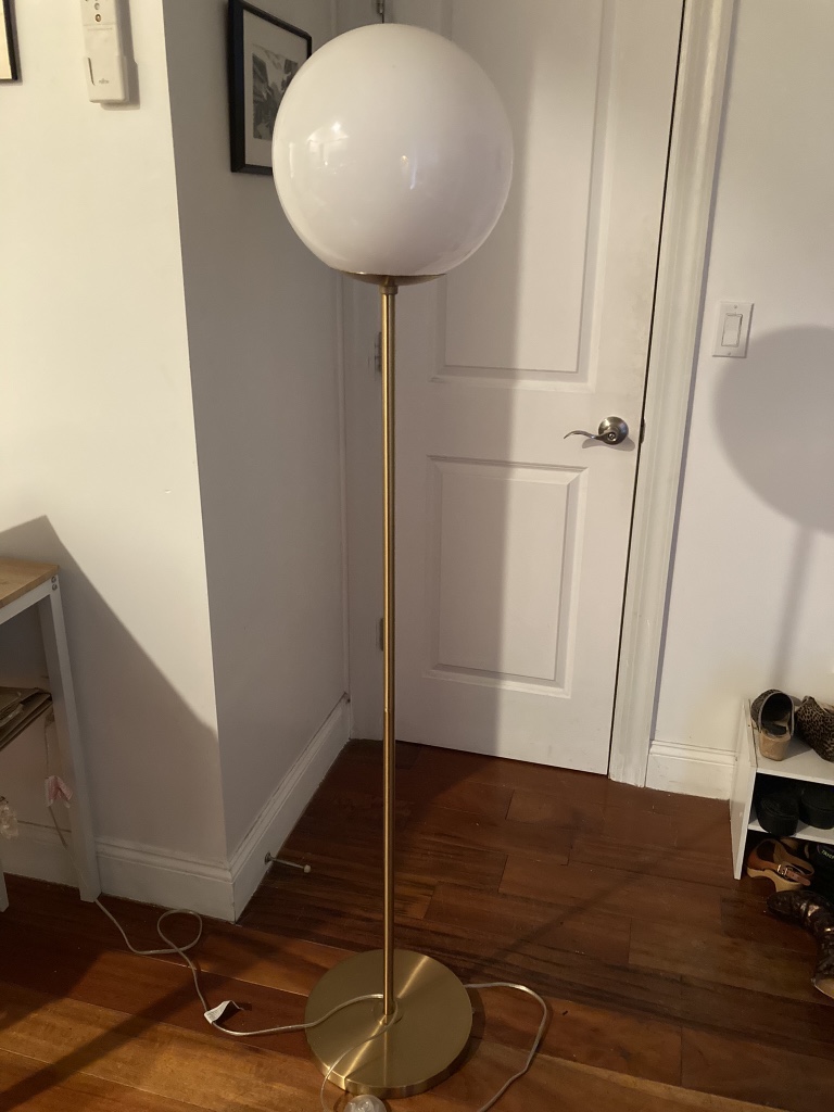 West Elm Standing Globe Lamp