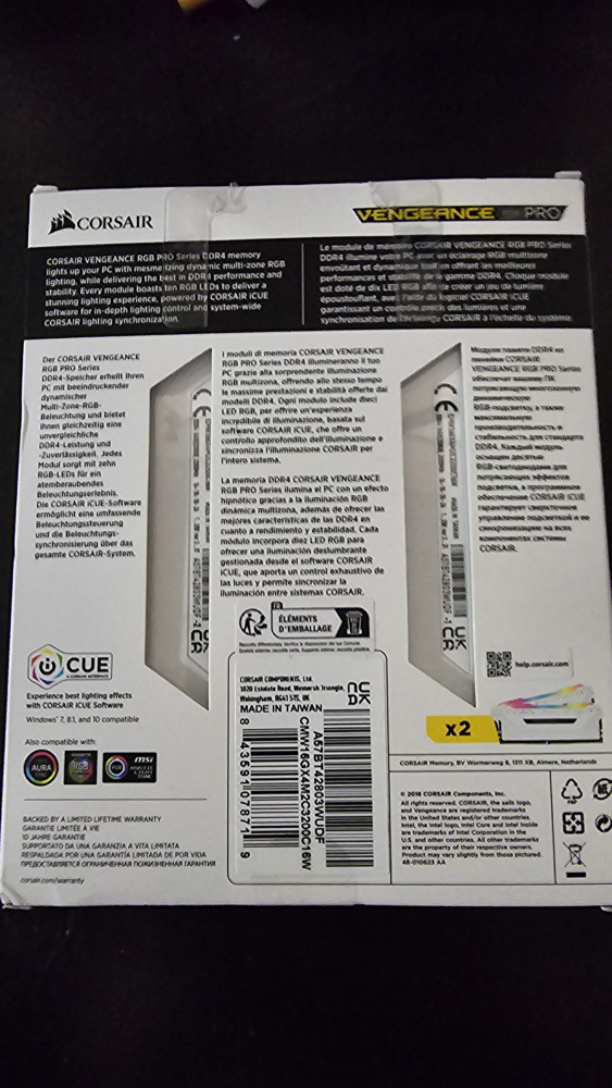 Corsair Vengeance RGB Pro DDR4 16 GB RAM 3200MHz - photo 2
