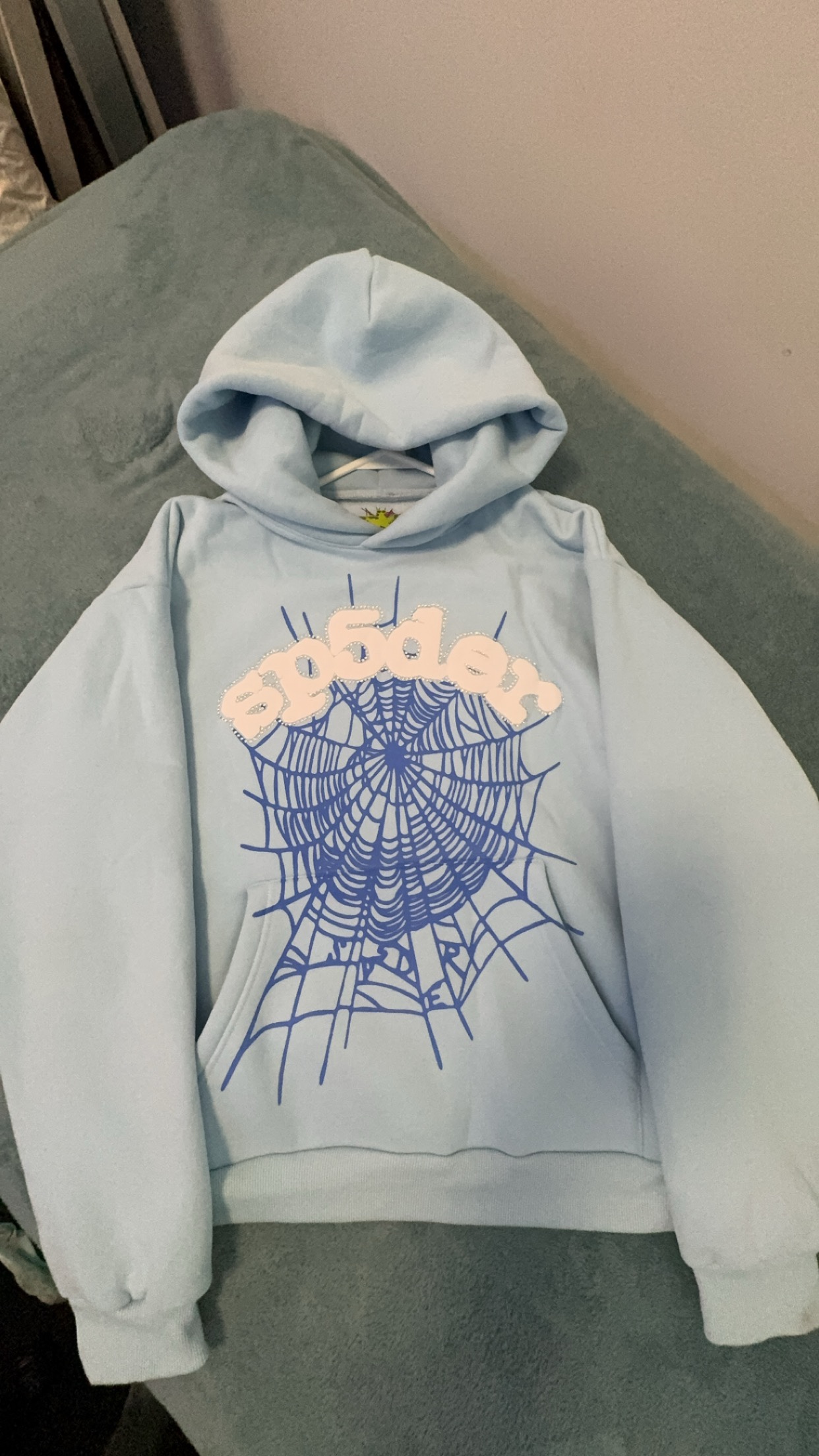 Blue spider hoodie