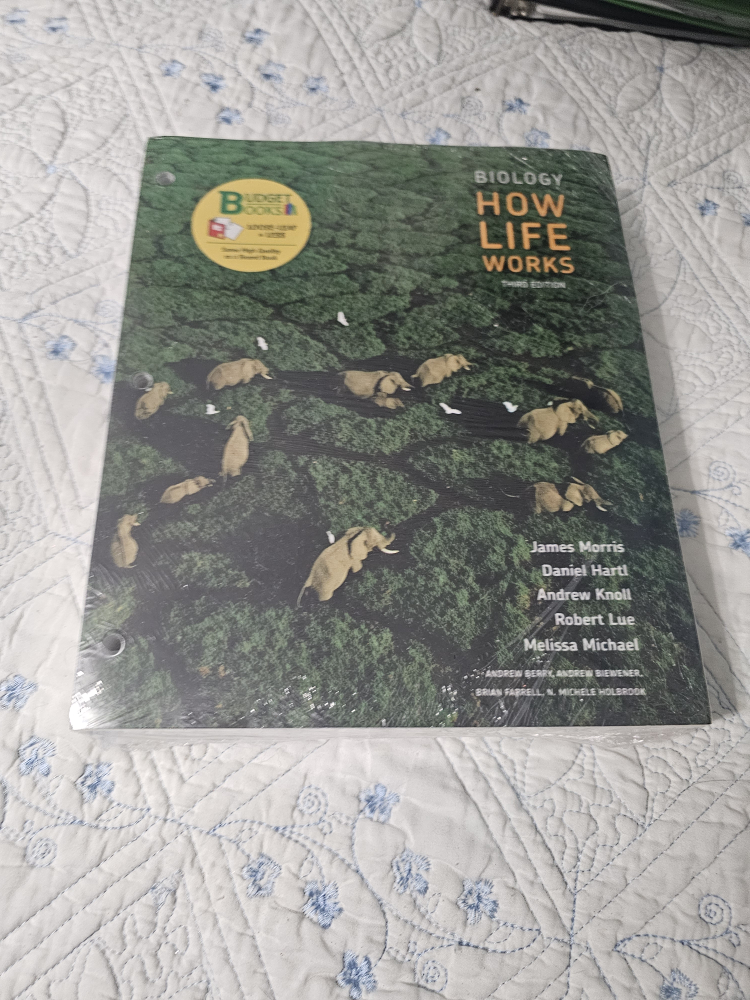 BIOA01/A02 UTSC BIOLOGY HOW LIFE WORKS 3rd ed