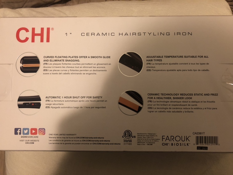 CHI 1 Inch Ceramic Hair Styling Iron image indicator(2)