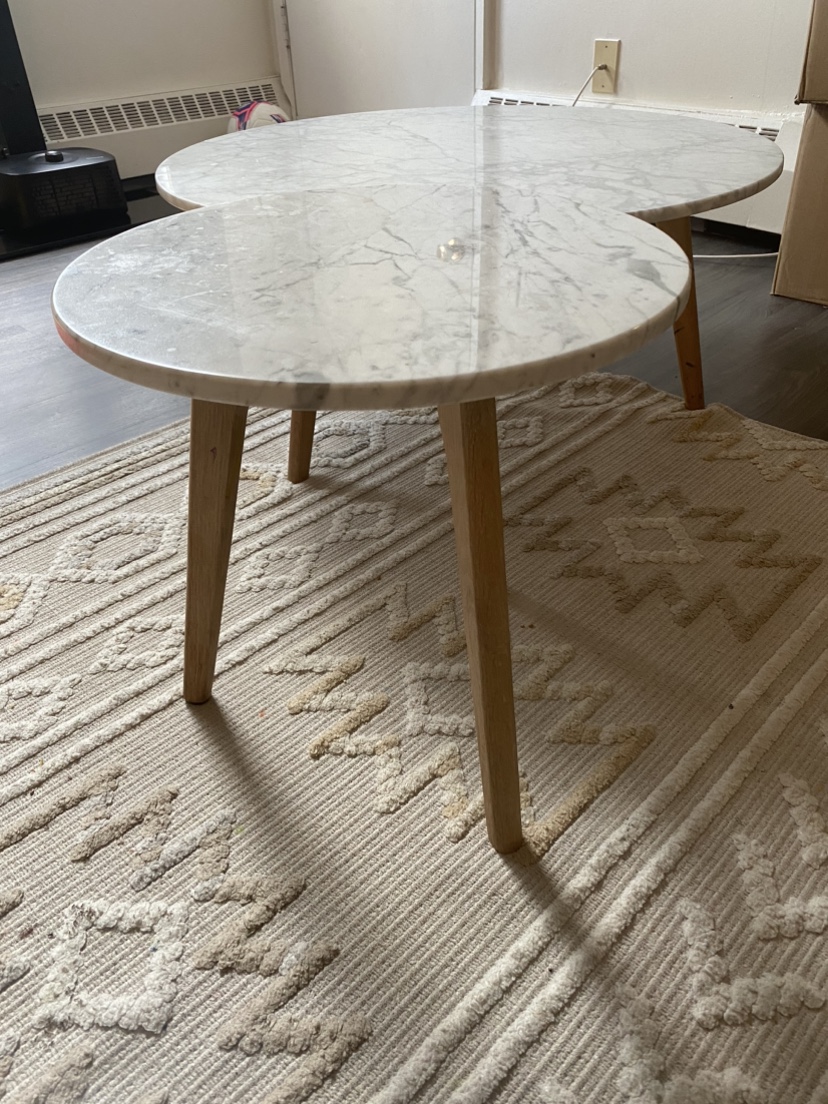 Marble Coffee Table and side tables - photo 2