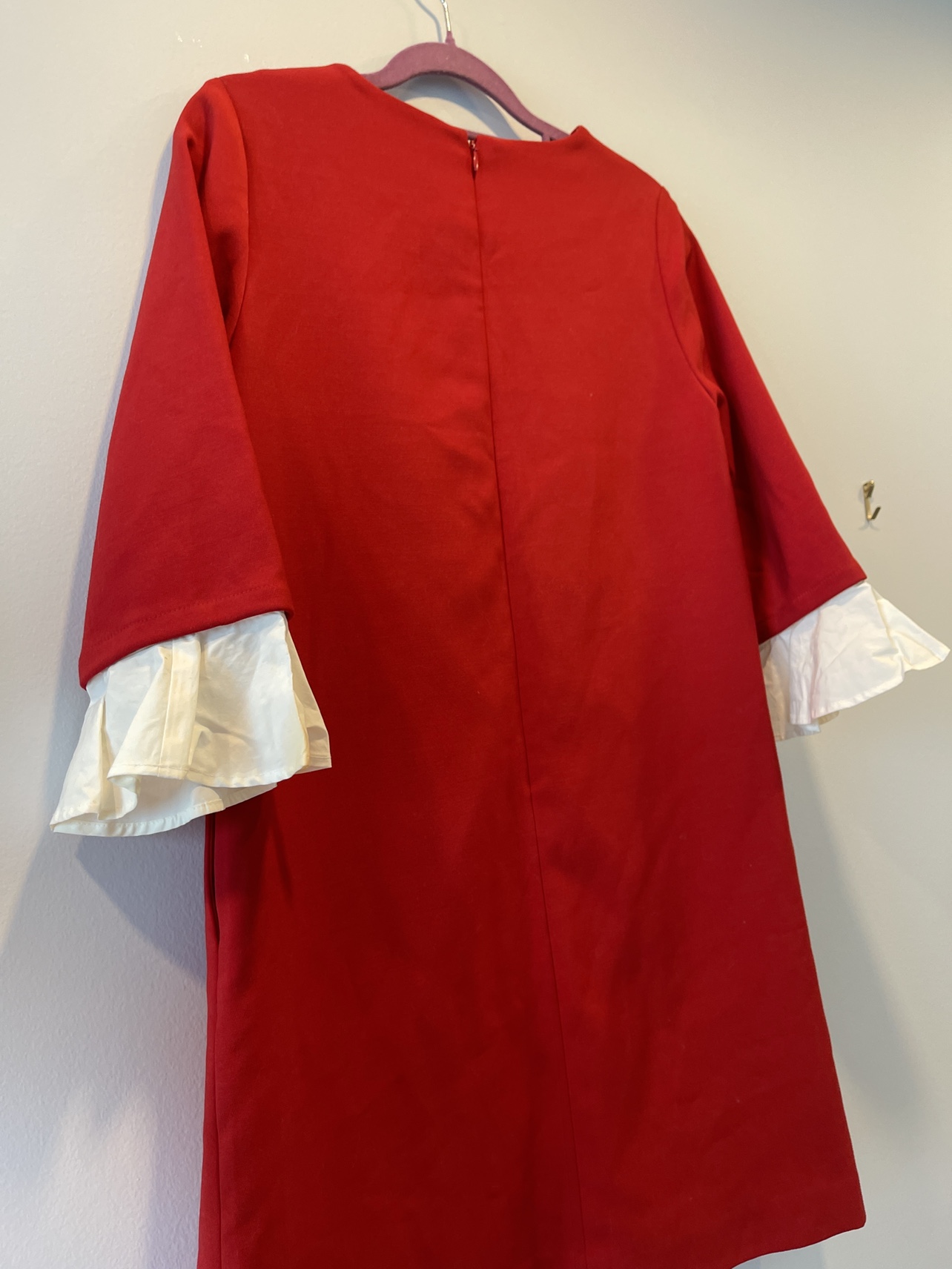 Japan Brand Red Dress with White Sleeves image indicator(8)
