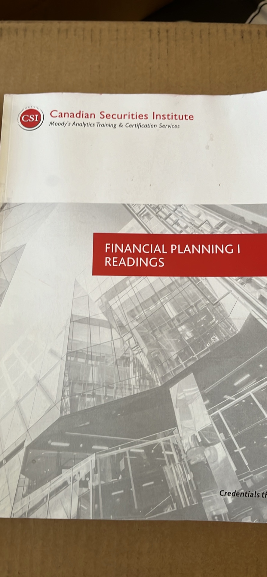 Canadian Securities Institute - Financial Planning I Readings image indicator(2)
