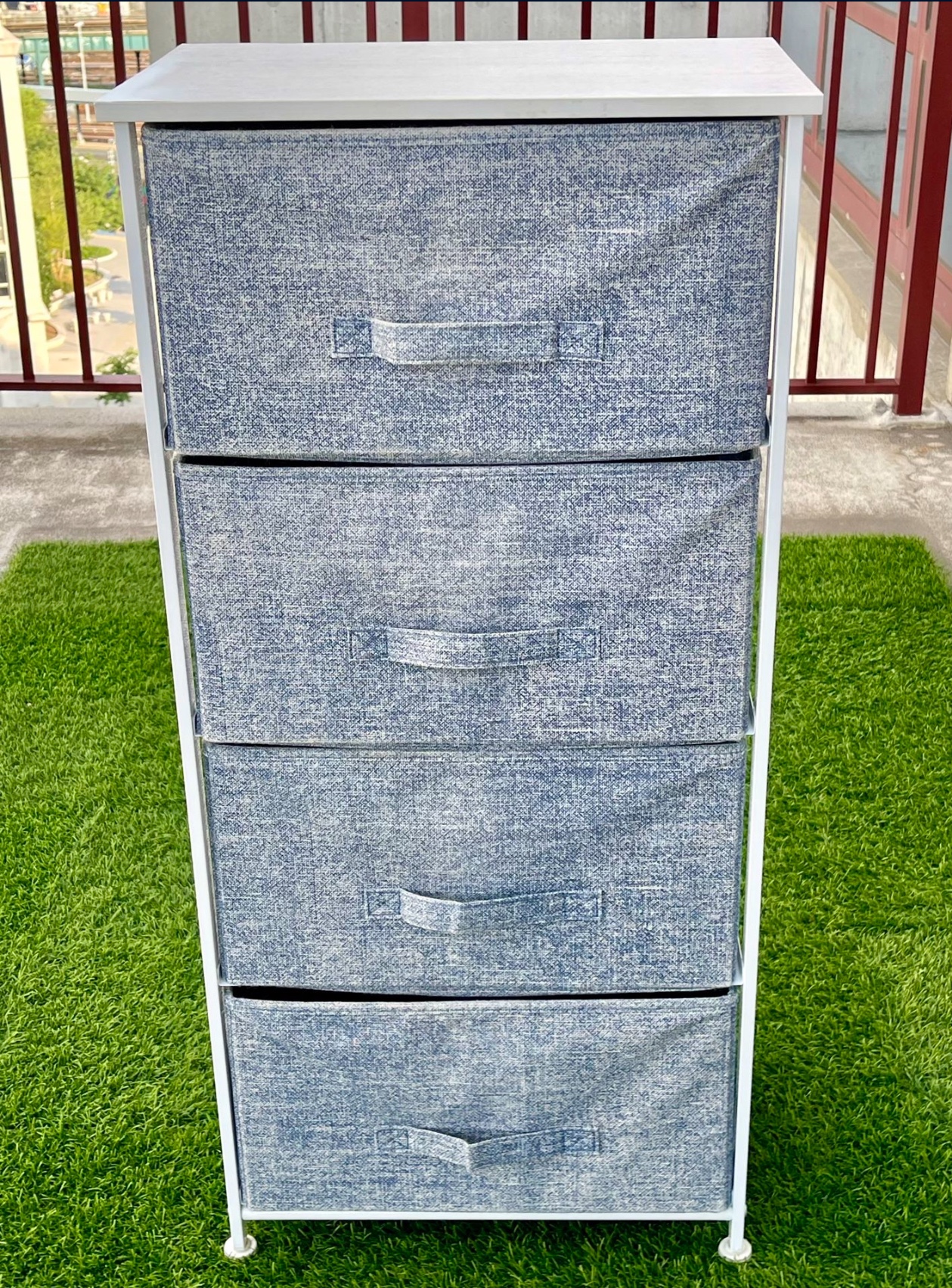 Storage Tower Stand with 2 Removable Fabric Drawers - photo 2