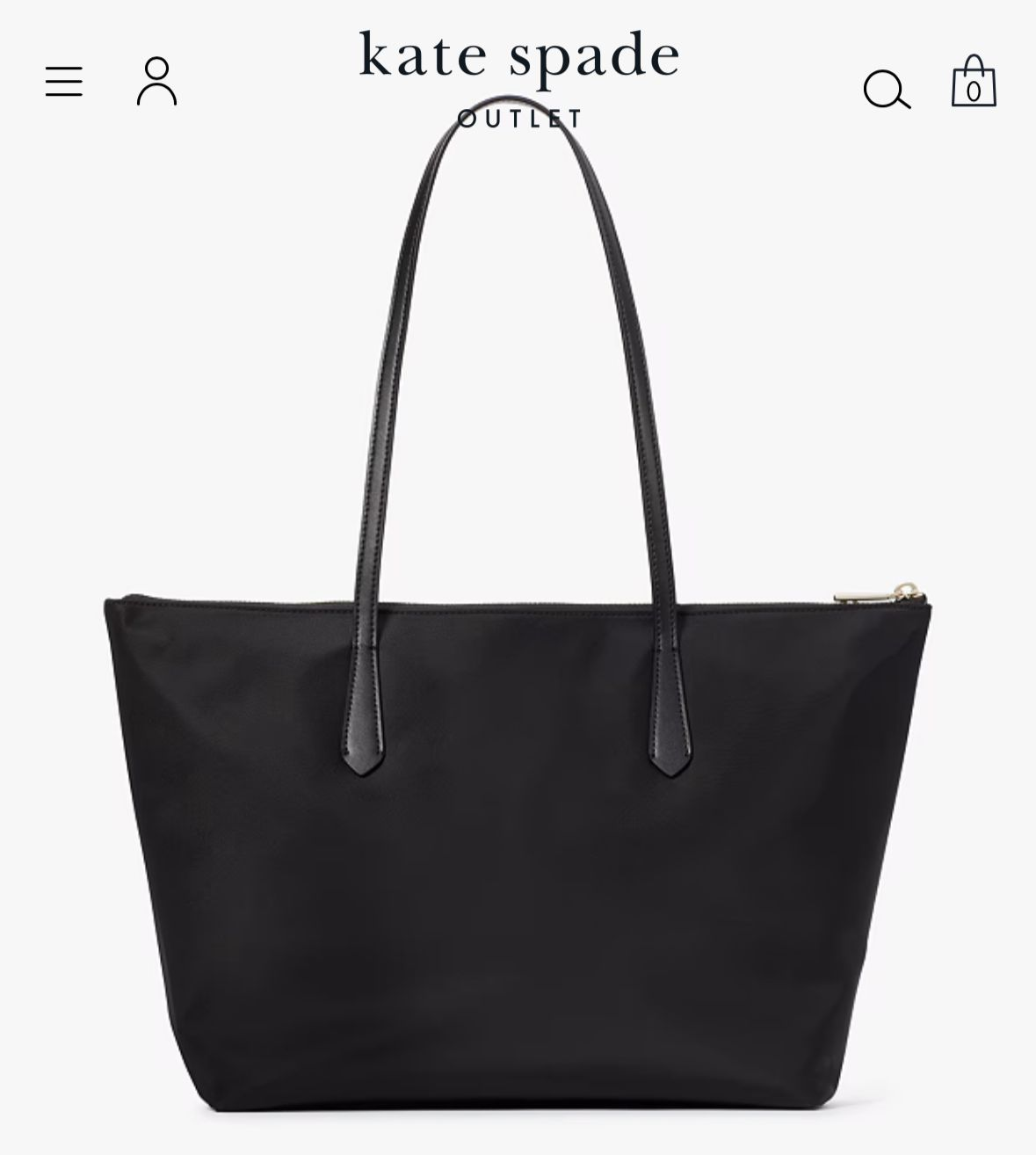 Kate Spade Black Tote Bag