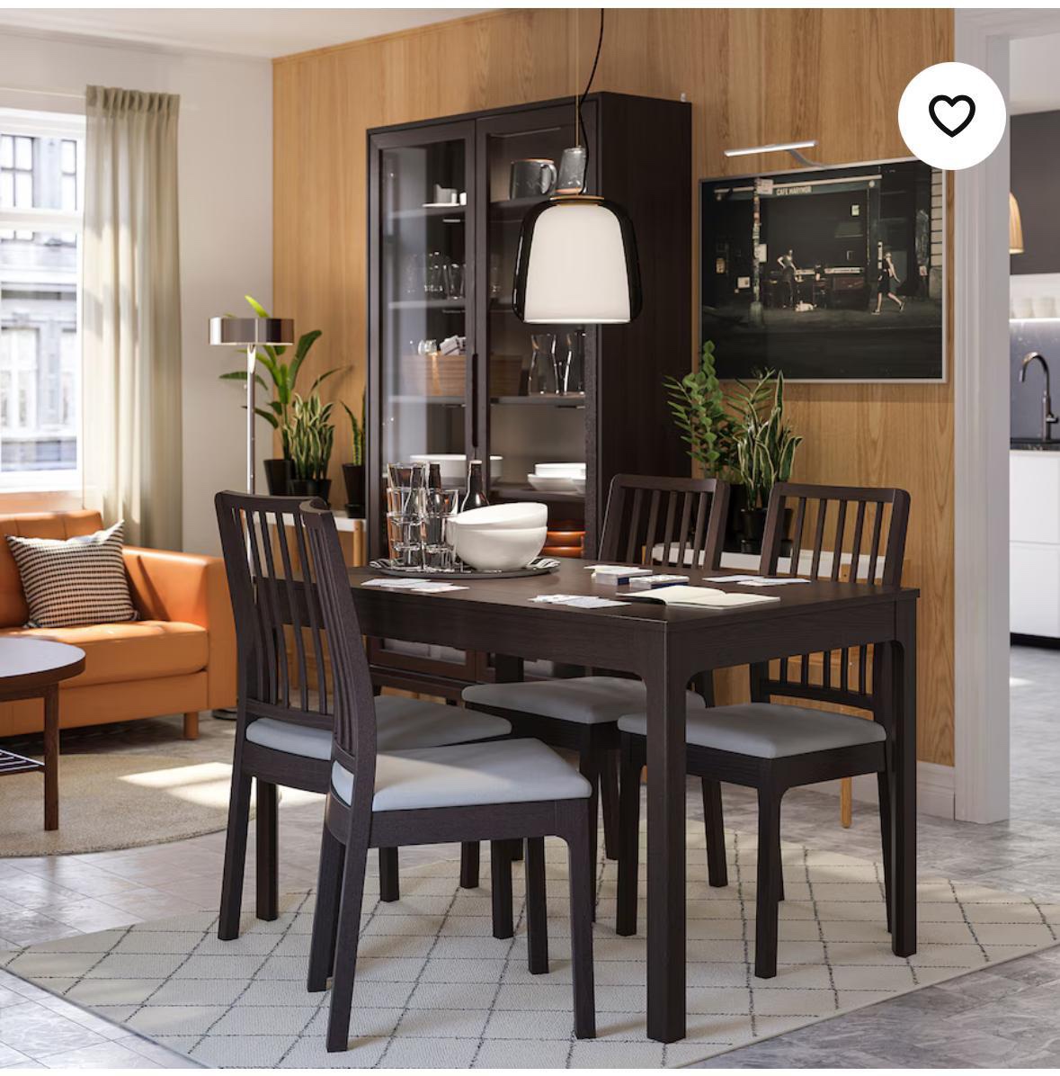 Dining Table Set with Bench and Two Chairs - photo 5