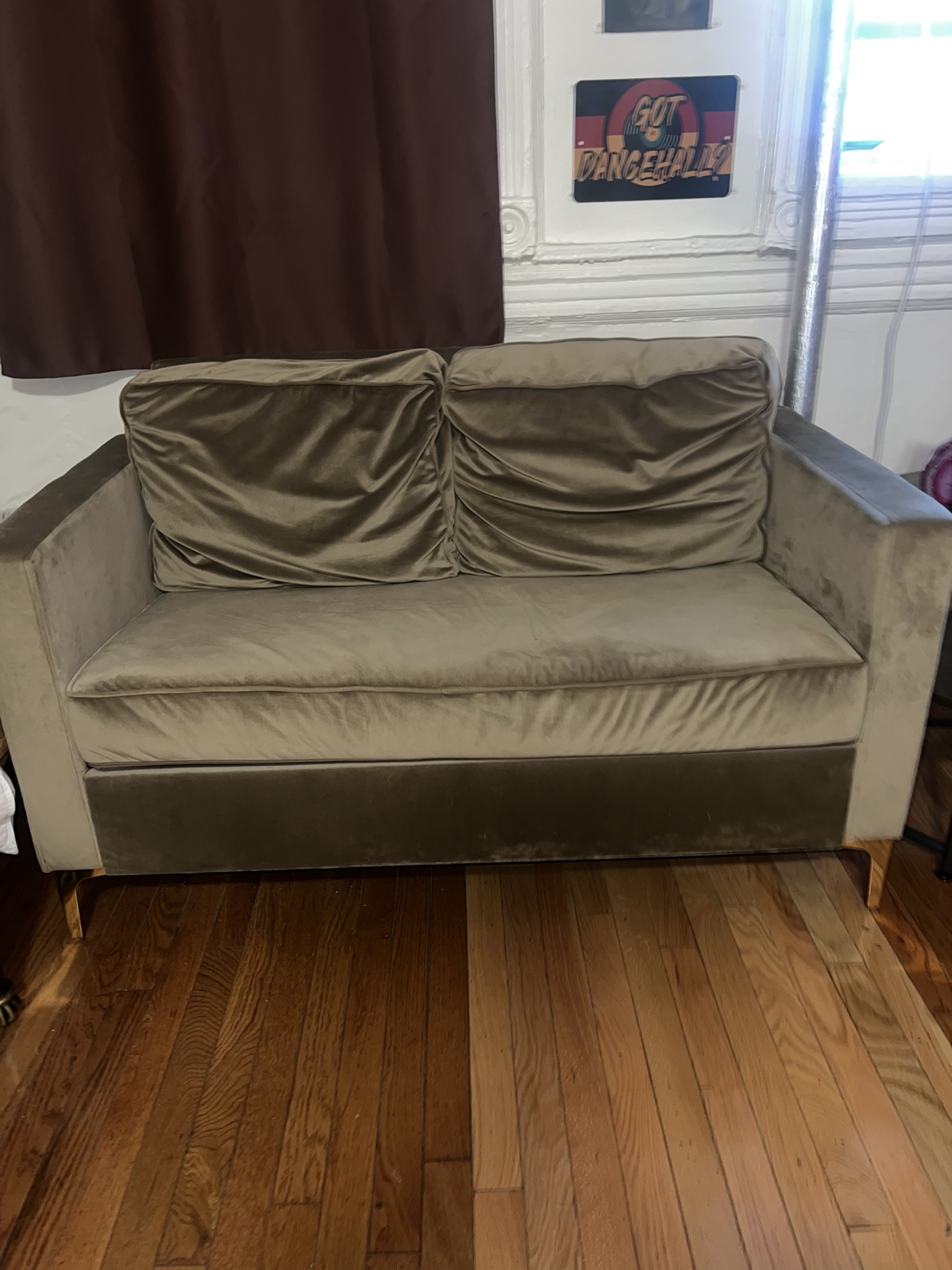 Velvet love seat from Wayfair - photo 2