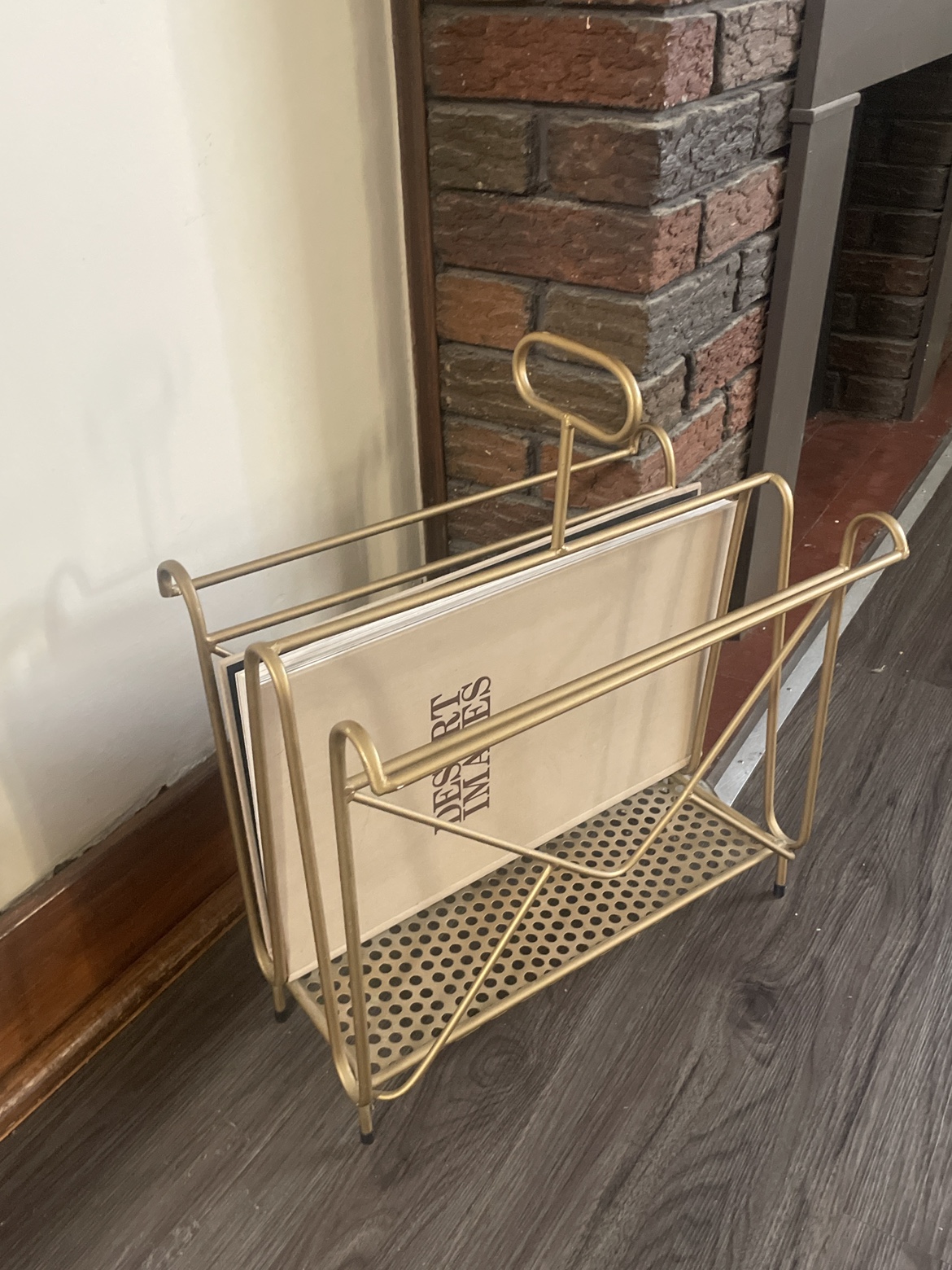 Gold Magazine Rack