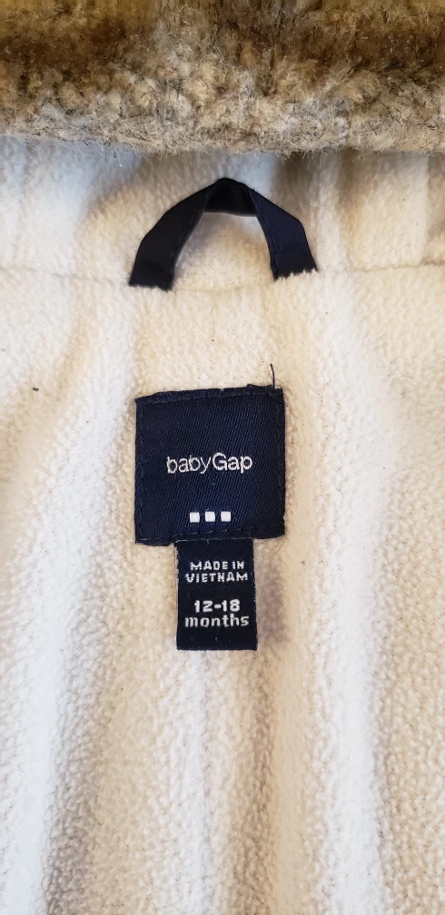 Gap baby winter coat 12-18 month old image indicator(2)