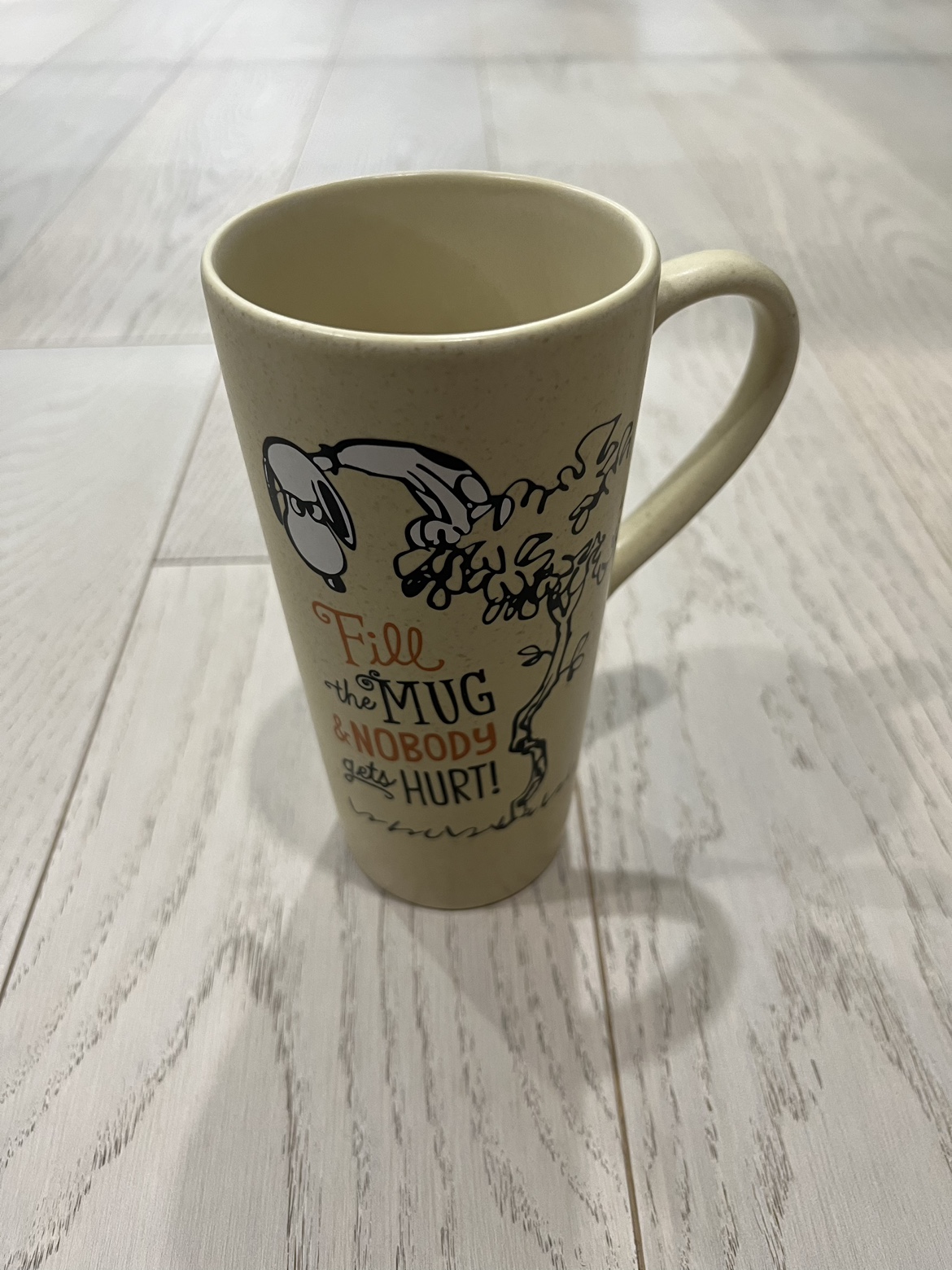Hallmark Exclusive Peanuts Snoopy 7” Tall Ceramic Mug Funny