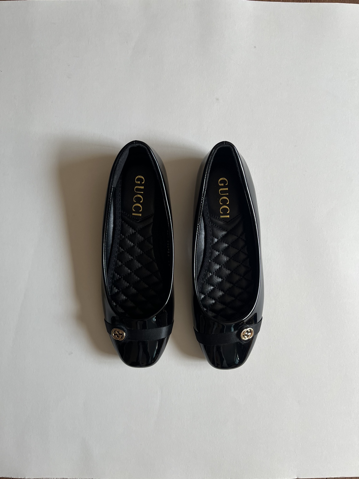 GUCCI - Women’s Patent Leather Ballet Flats thumbnail
