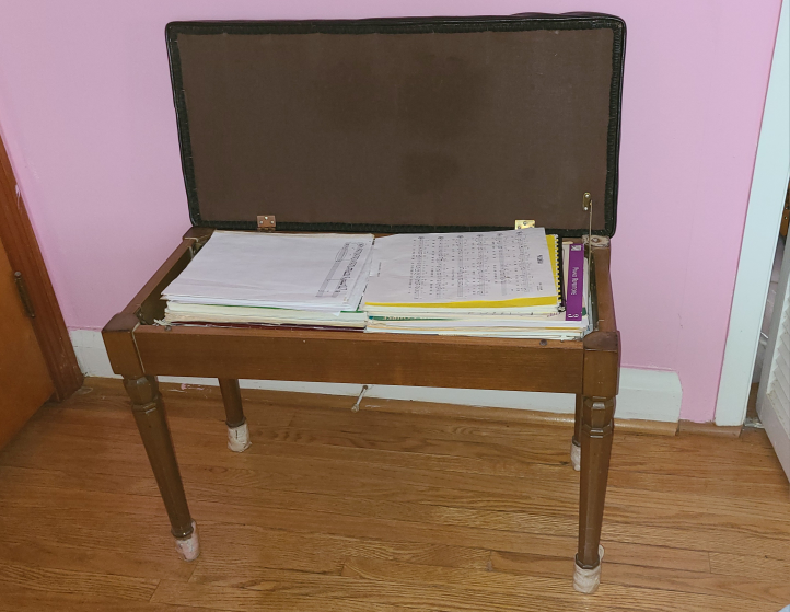 Piano Bench with Storage - photo 2