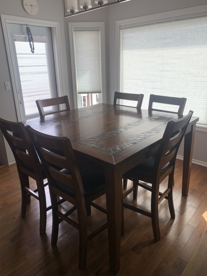 Counter Height Dining set and side table