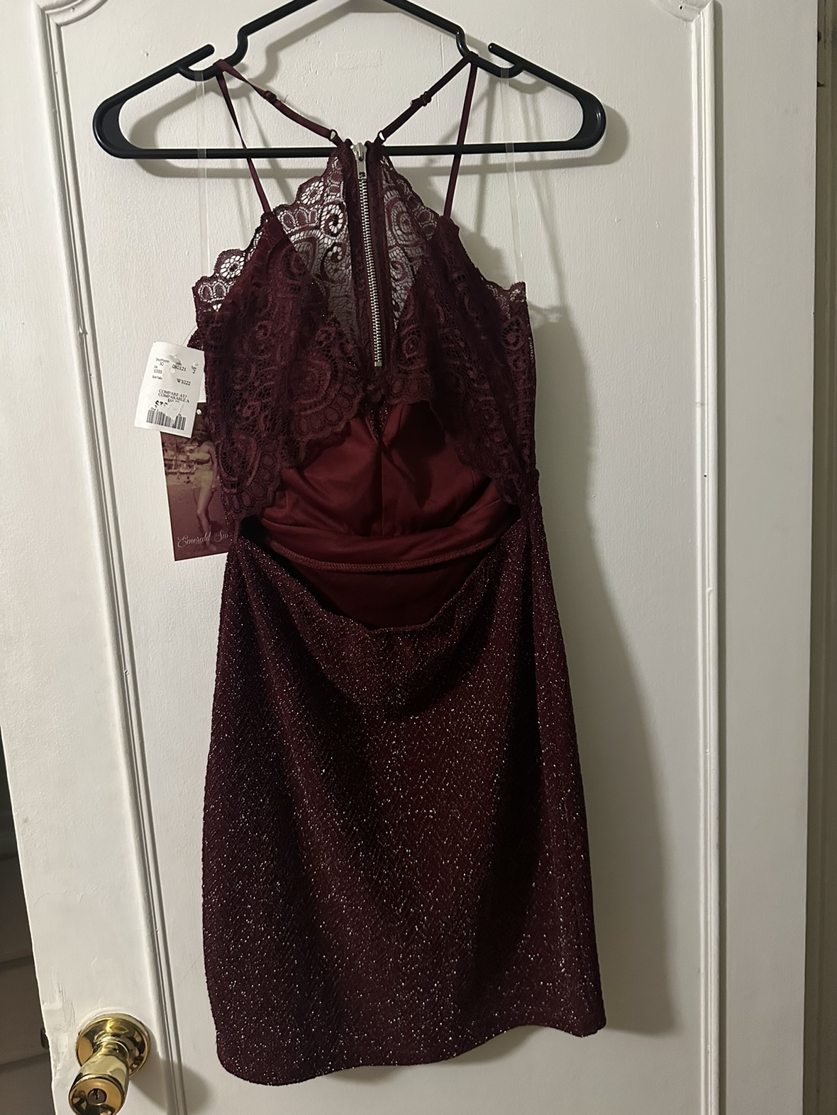 Burgundy Sparkle Dress - photo 2