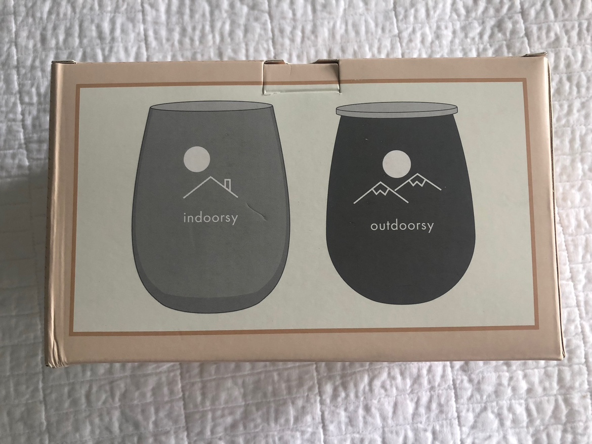 *New* Indoorsy & Outdoorsy Insulated Wine Tumbler & Glass Set - photo 2