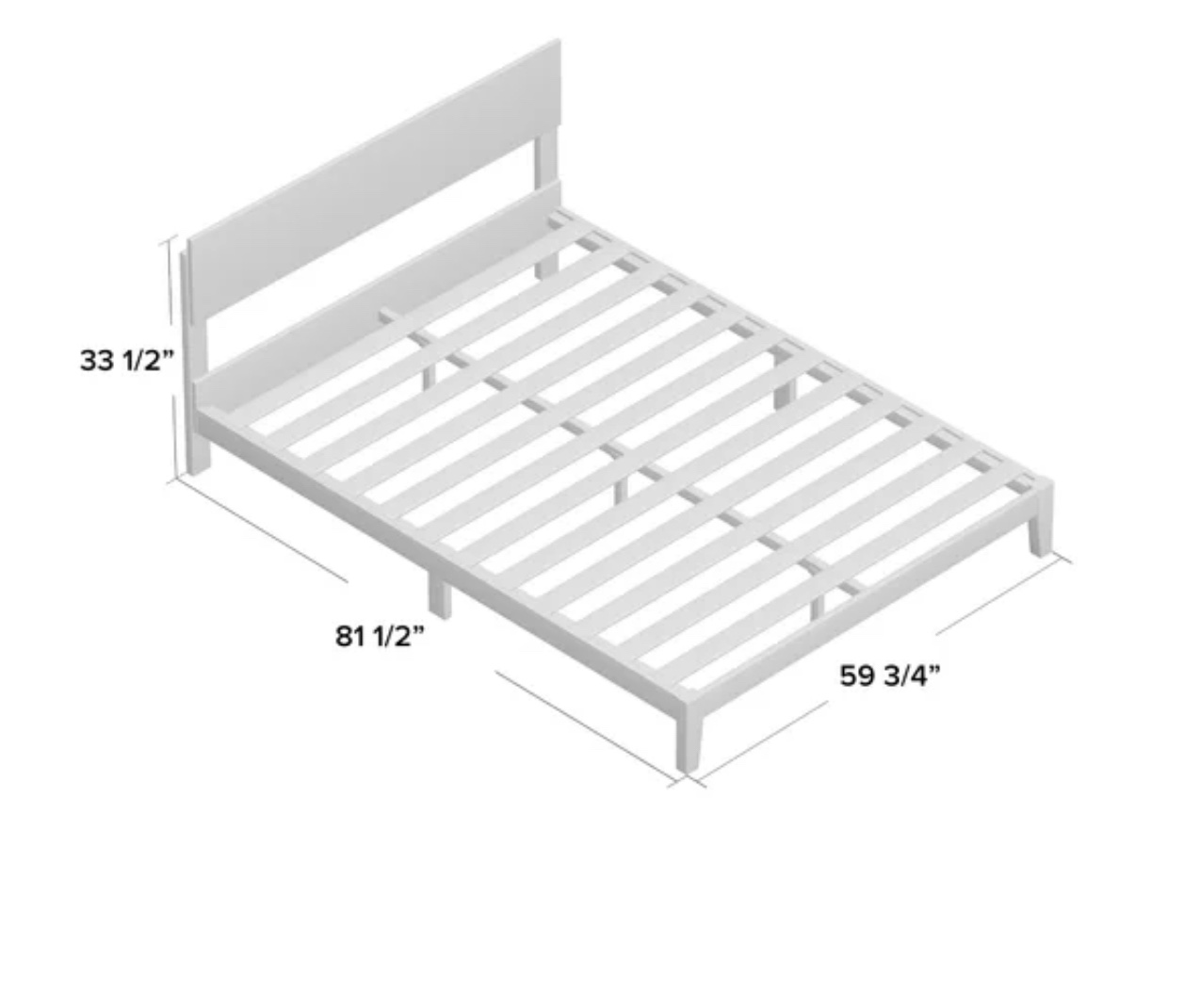 Queen size Wood bed frame - photo 4