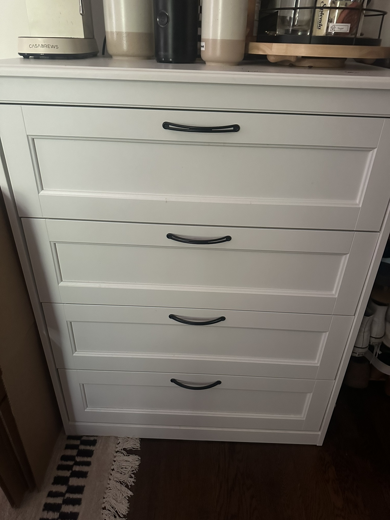 White 4 Drawer Dresser