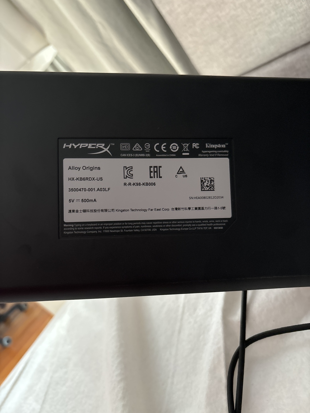 HyperX Alloy Origins Keyboard - photo 3