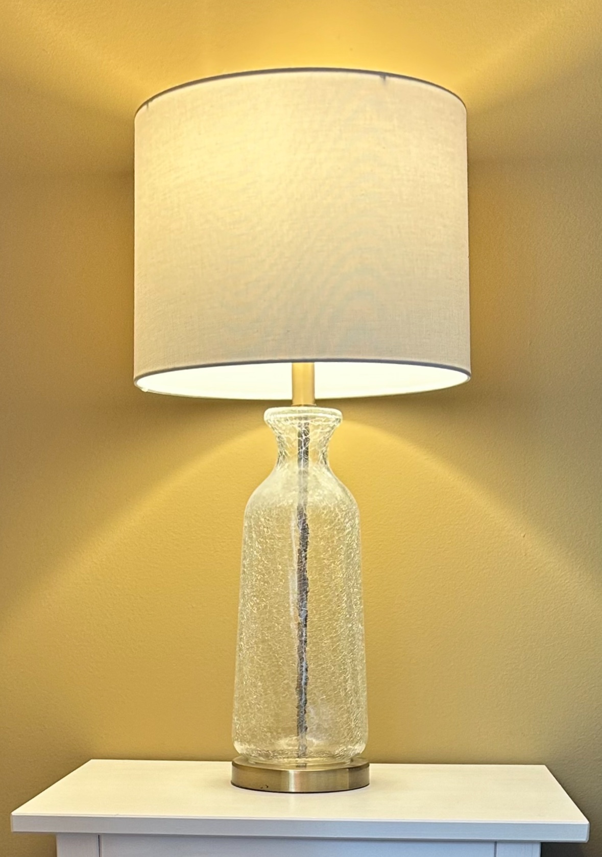 Pair of Glass Table Lamps