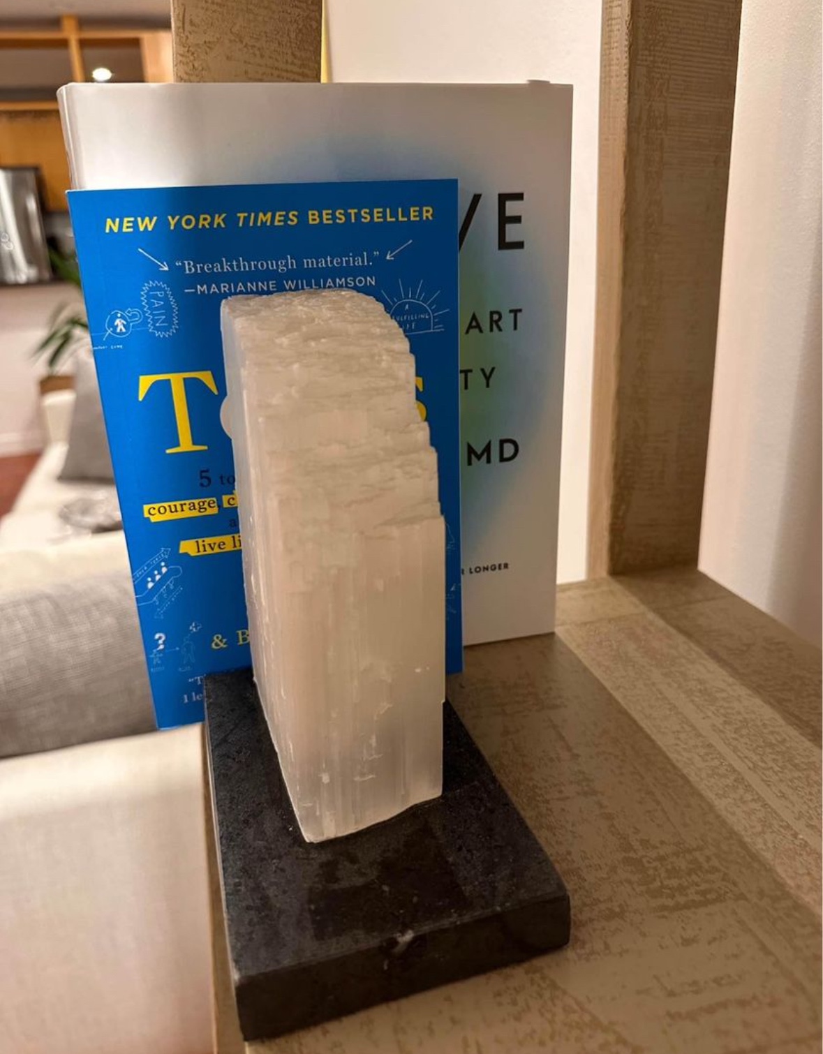Selenite Bookends - photo 2